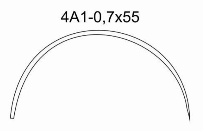 Игла хирургическая 4А1-0,7х55